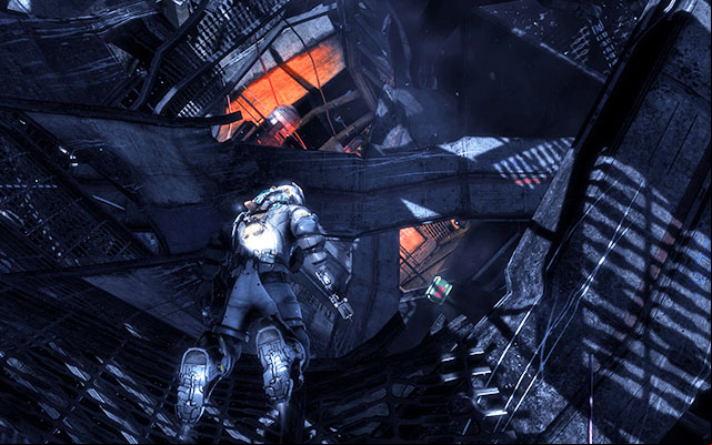 Youll find yourself in zero gravity - at the beginning controlling the flight might be problematic, so it is useful sometimes to use the key which rotates you to correct vertical - Meet Captain Norton on the bridge | 2: On Your Own - 2: On Your Own - Dead Space 3 Game Guide
