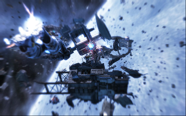 Along your way youll come across both mines and drifting ship debris - Meet Captain Norton on the bridge | 2: On Your Own - 2: On Your Own - Dead Space 3 Game Guide