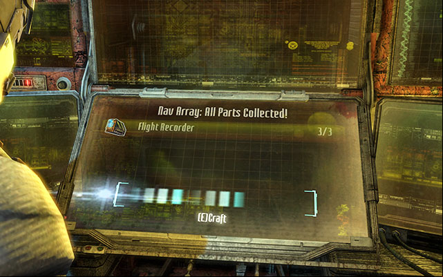 Once you get inside, go to the right, ing by suit kiosk - Craft a navigation module | 7: Mayhem - 7: Mayhem - Dead Space 3 Game Guide