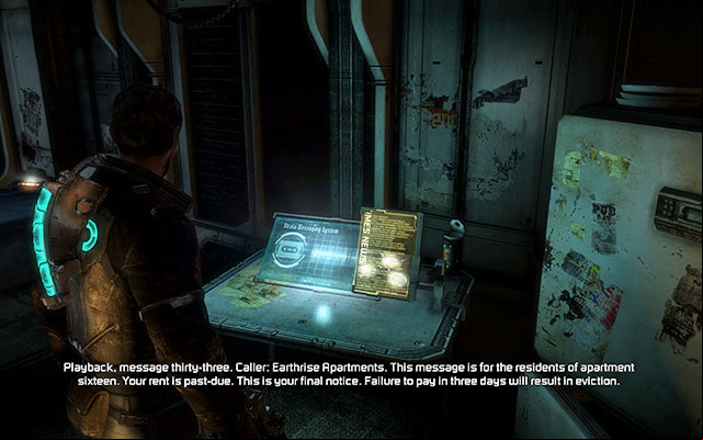 Inside the room, after starting the chapter - Chapter 1 | Secrets - Secrets - Dead Space 3 Game Guide