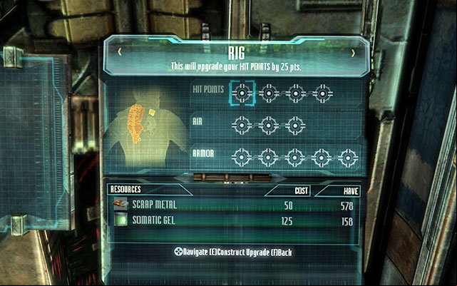 Suit upgrade tree is common for all, which means that when you change the suit, you keep all upgrades - Suit Kiosk | Tips - Tips - Dead Space 3 Game Guide