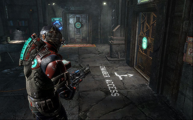 Youll find yourself in the room with the elevator and locked storage room, which can be opened with torque bar - Recover anything that survived the purge | Side missions: Disposal Services - Side missions: Disposal Services - Dead Space 3 Game Guide