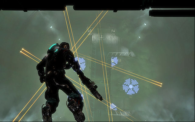 Once you get to the bottom, walk through the only available door - Investigate Artifact Storage | Side missions: Artifact Storage - Side missions: Artifact Storage - Dead Space 3 Game Guide