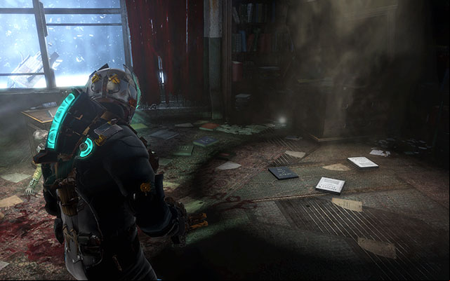 In irals quarters, near the crate right from the entrance - Chapter 4 - p. 1 | Secrets - Secrets - Dead Space 3 Game Guide