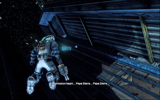 After leaving the ship and entering the space, fly straight ahead - you should see a recess with the artifact - Chapter 4 - p. 1 | Secrets - Secrets - Dead Space 3 Game Guide