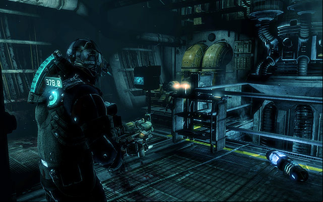 On the locker, next to the generator - Chapter 4 - p. 2 | Secrets - Secrets - Dead Space 3 Game Guide