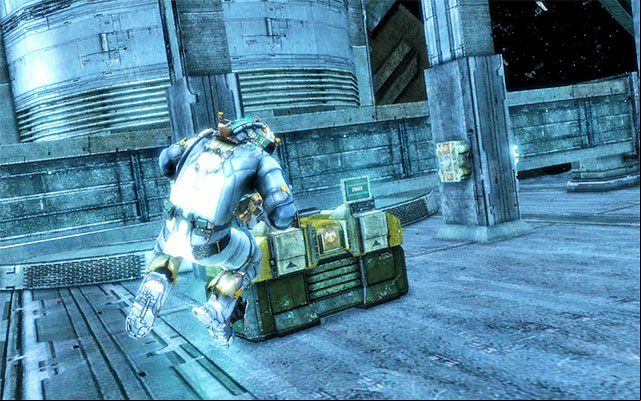 You should see a crate there - inside it you can find the weapon part - Chapter 4 - p. 2 | Secrets - Secrets - Dead Space 3 Game Guide