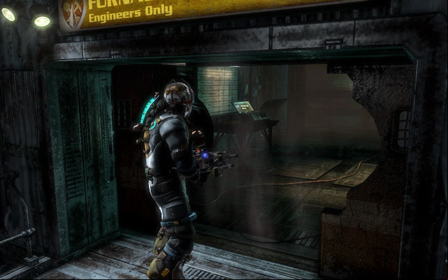 On the table to the left, next to the entrance to the first room with the suit kiosk - Chapter 11 - p. 1 | Secrets - Secrets - Dead Space 3 Game Guide