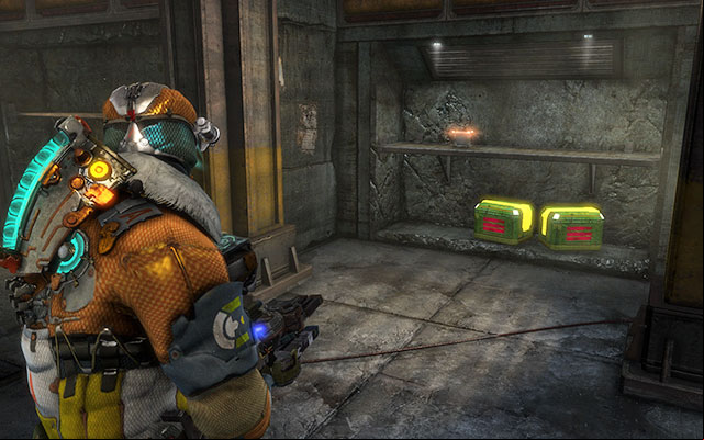 Inside the storeroom in the room which can be opened with torque bar - Chapter 11 - p. 1 | Secrets - Secrets - Dead Space 3 Game Guide