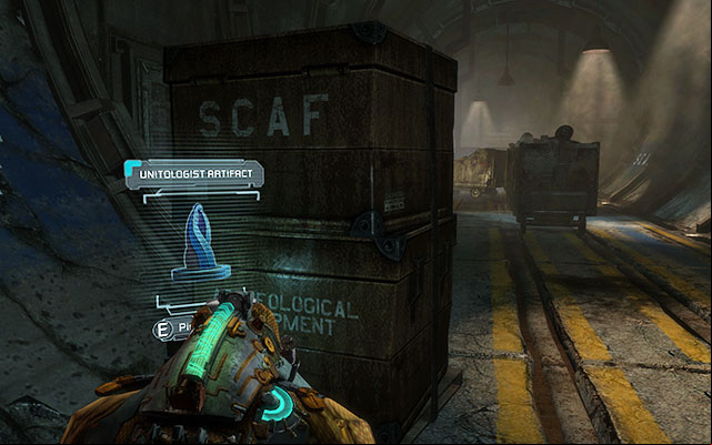 At the end of the tunnel with mining carts, behind crates - Chapter 11 - p. 1 | Secrets - Secrets - Dead Space 3 Game Guide