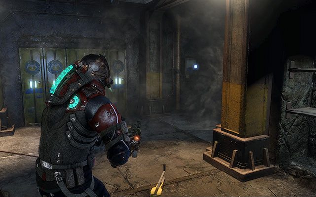 Inside storage which can be opened with torque bar - Chapter 14 - p. 2 | Secrets - Secrets - Dead Space 3 Game Guide