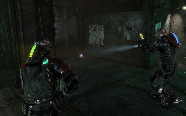 On the ground, on the right side after leaving the room with pillars - Chapter 14 - p. 2 | Secrets - Secrets - Dead Space 3 Game Guide