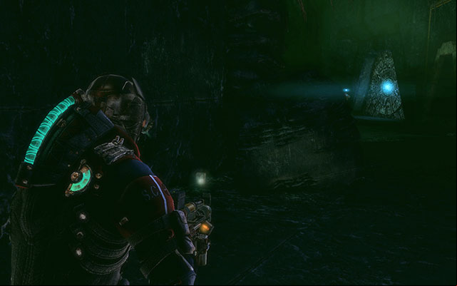 Behind the stone inside the room, left from the gate entrance to the first room after using the portal - Chapter 17 | Secrets - Secrets - Dead Space 3 Game Guide