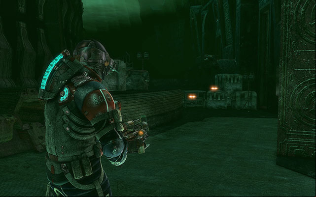 On crates, right from the three slots, at the beginning of the chapter - Chapter 18 | Secrets - Secrets - Dead Space 3 Game Guide