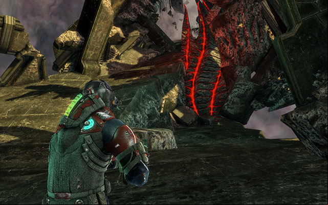 After getting to first two tentacles, after descending the hill, turn left - the artifact lies on the ground - Chapter 19 | Secrets - Secrets - Dead Space 3 Game Guide