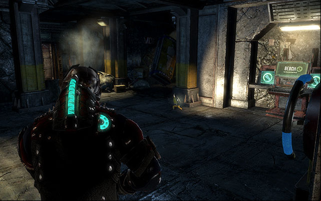 Now go to the next corridor, where youll find the elevator - Investigate the warehouses secrets | Co-op missions: Archeology - Co-op missions: Archeology - Dead Space 3 Game Guide