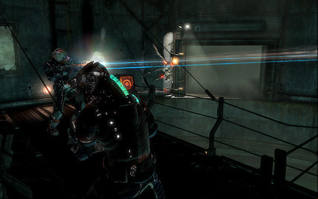 In the next room youll find an elevator, which will take you up to the tunnel with a cargo elevator - Investigate Carvers vision | Co-op missions: Marker Containment - Co-op missions: Marker Containment - Dead Space 3 Game Guide