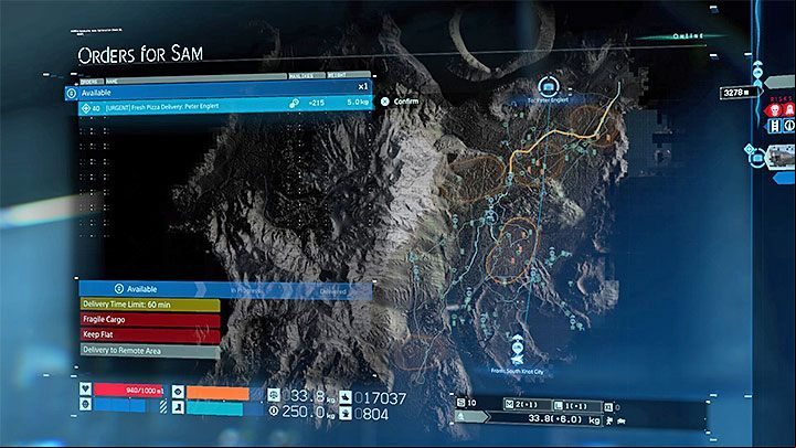 Sam will have to turn himself into a pizza boy several times during the course of the game - How to deliver a pizza in Death Stranding? - Puzzles - Death Stranding Guide