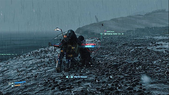 Follow the shoreline until you reach a place with BTs - How do I get through the tar belt in Death Stranding? - Puzzles - Death Stranding Guide