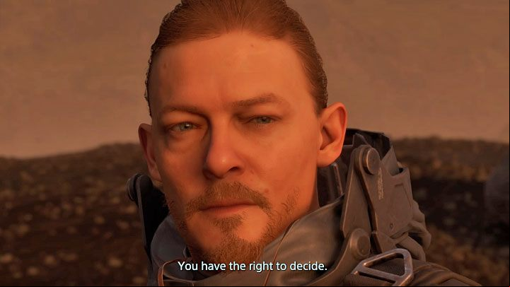 Some scenes in Death Stranding (especially those from the thirteenth chapter) suggest that there are choices and that decisions made may have different consequences - Does Death Stranding have choices and romances? - Campaign - Death Stranding Guide