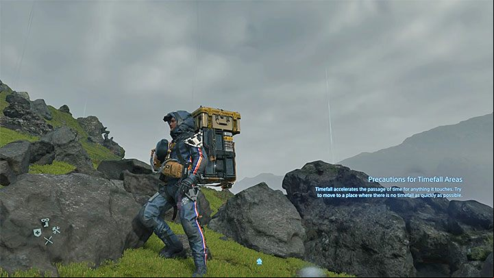 Timefall is a unique weather phenomenon in Death Stranding - What is a Timefall in Death Stranding? - Exploration and cargo transportation - Death Stranding Guide