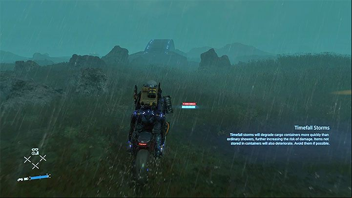 Two other, although very similar, weather phenomena start to appear later in the campaign: temporal snow and temporal storms - What is a Timefall in Death Stranding? - Exploration and cargo transportation - Death Stranding Guide