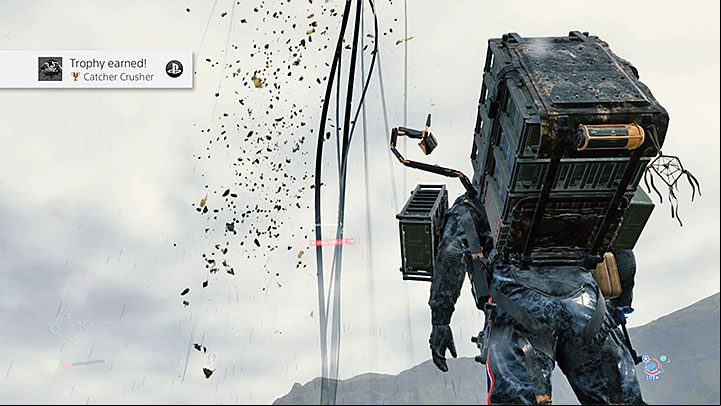 The defeated monster turns into an exploding crystal - this is when you unlock the trophy - Death Stranding - List of trophies - Trophy Guide - Death Stranding Guide