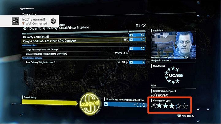 Trophy type: bronze - Death Stranding - List of trophies - Trophy Guide - Death Stranding Guide