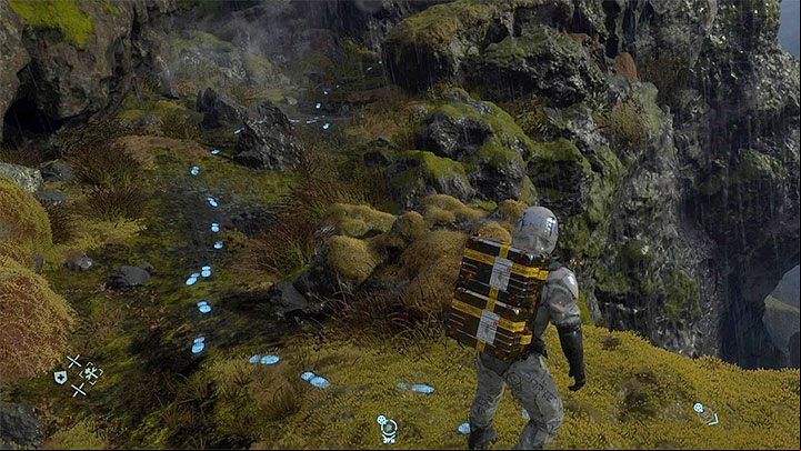 While traveling through the world of the game you can find footsteps - they appear on the ground once you activate the scanner - Death Stranding Guide