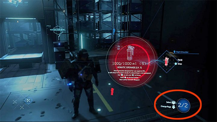 When you call up the drop-down menu, you may notice that it contains all the items from the current inventory of the main character - Death Stranding Guide