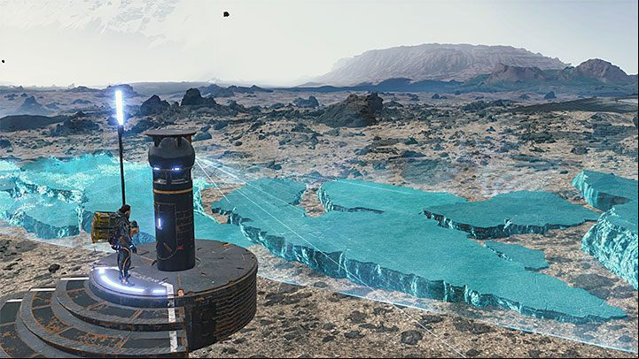 Once you are in the right spot, you have to interact with the terminal and hand over the raw materials - How and why its worth to expand the road network in Death Stranding? - Exploration and cargo transportation - Death Stranding Guide