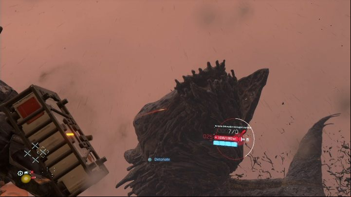 Despite the fact that the fish is quite agile, its attacks are rather slow - The whale, big fish | Death Stranding Boss - Bosses - Death Stranding Guide