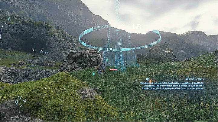 Hold L2 to start looking for a place to build - Building in Death Stranding - Basics - Death Stranding Guide