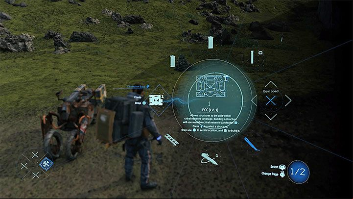 You need to buy at least one piece of PCC, which is a gadget used for building various constructions - How to get and start a new motorcycle in Death Stranding? - Exploration and cargo transportation - Death Stranding Guide