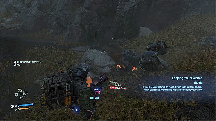 Note - Each of the vehicles found in the game can be destroyed - How to get and start a new motorcycle in Death Stranding? - Exploration and cargo transportation - Death Stranding Guide
