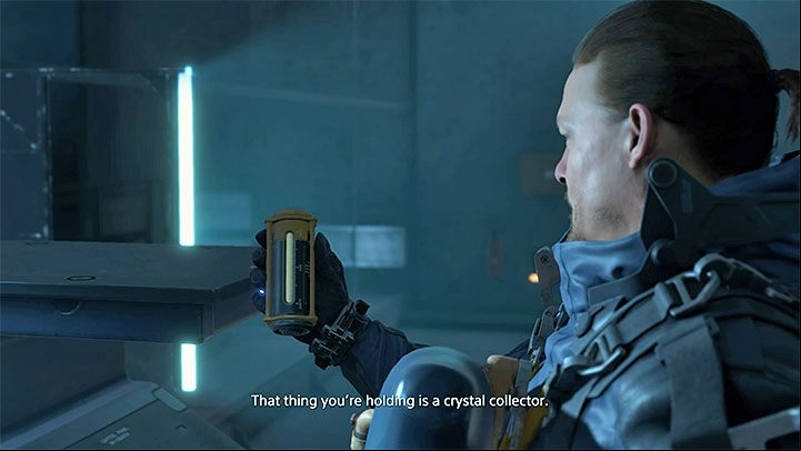 To solve the problem, you need to get a container for crystals - Crystal Collector - How to collect Chiral Crystals in Death Stranding? - Exploration and cargo transportation - Death Stranding Guide