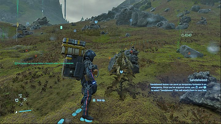 The second way is to find interactive Sandalweed bushes - What should I do if my shoes wear out in Death Stranding? - Exploration and cargo transportation - Death Stranding Guide