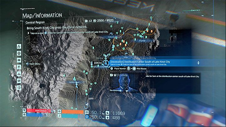 In our example, we had to return to the distribution center - Where should I go next in Death Stranding? - Exploration and cargo transportation - Death Stranding Guide