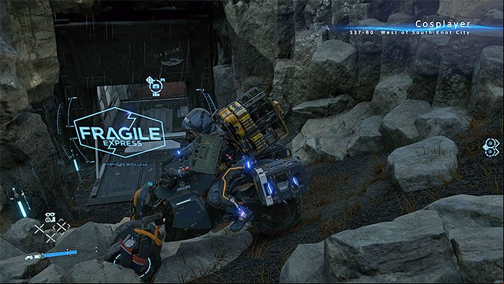 Your destination is a small bunker surrounded by rocks - Where can I find Conan OBrien in Death Stranding? - Exploration and cargo transportation - Death Stranding Guide