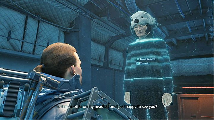After that, you will speak with a woman - Where can I find Conan OBrien in Death Stranding? - Exploration and cargo transportation - Death Stranding Guide