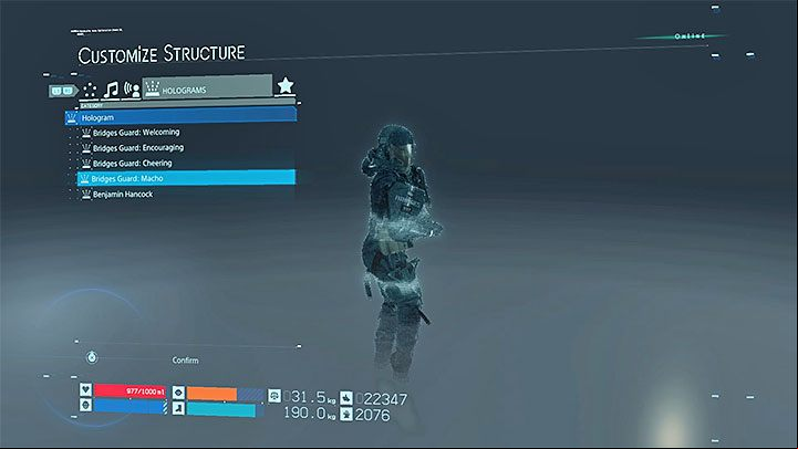 You can set - How to create holograms in Death Stranding? - Multiplayer and social elements - Death Stranding Guide
