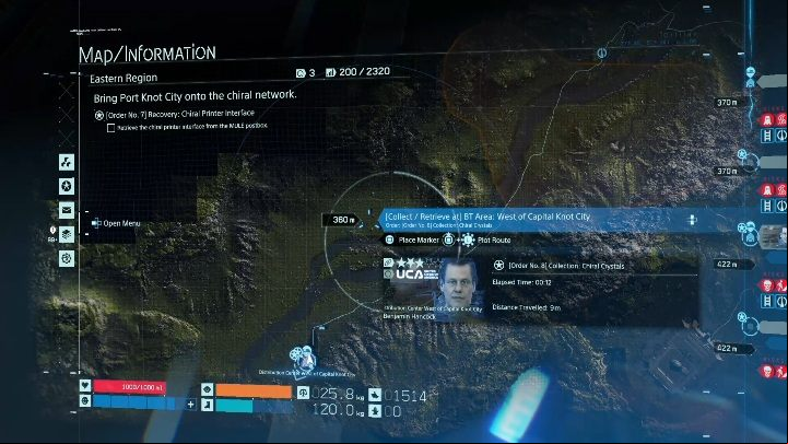 Where the mission begins: Distribution Center West of Capital Knot City - Chapter 2 - Amelie | Death Stranding Walkthrough - Main story - Death Stranding Guide