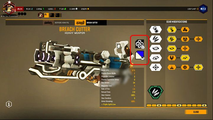 Interact with the equipment terminal and choose the weapon you want to modify - Deep Rock Galactic: Weapon skins - how to obtain and change? - FAQ - Deep Rock Galactic Guide