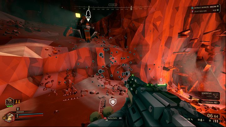 You can recognize places where Enor Pearl is buried by small gray spherical crystals on the cave walls - Deep Rock Galactic: Enor Pearl resource - how to find? - Other - Deep Rock Galactic Guide