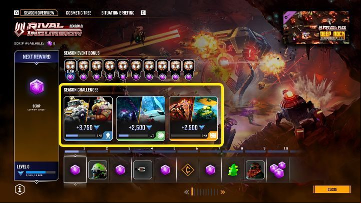 Each player starts with their season at level 1 and can earn additional levels (each requires 5,000 Performance Points), up to level 100 - Deep Rock Galactic: Performance - Basics - Deep Rock Galactic Guide