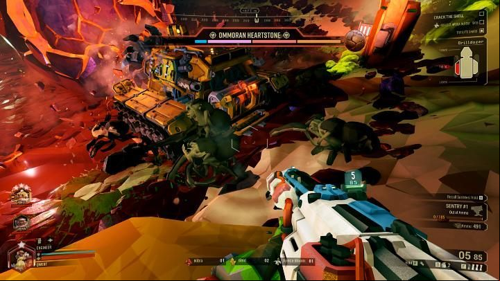After reaching the Ommoran Hearthstone, players must survive up to 4 drilling phases - Deep Rock Galactic: Escort Duty - main mission objective - Escort Duty - Deep Rock Galactic Guide