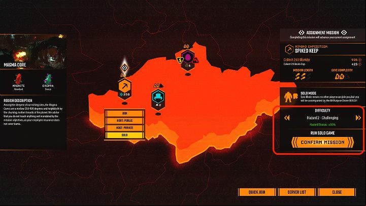 In Deep Rock Galactic there are 5 Hazard Levels, of which 1 is the easiest one and 5 the hardest one - Deep Rock Galactic: Hazard Levels - General information - Deep Rock Galactic Guide