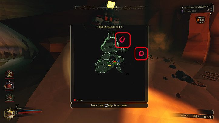Once the Elimination mission begins, try to locate the cocoons using the scanner (Tab key) - Deep Rock Galactic: Elimination - main mission objective - Elimination - Deep Rock Galactic Guide