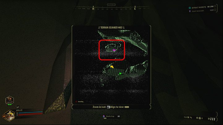After using the device described above, the map available on the scanner will be updated - Deep Rock Galactic: Secret treasures - General information - Deep Rock Galactic Guide