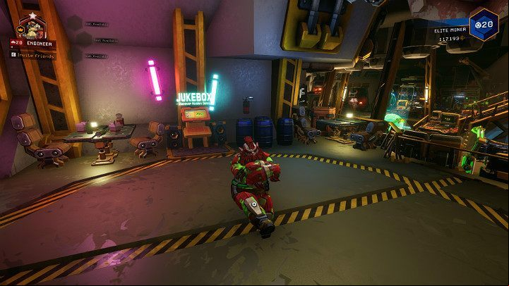 The Abyss Bar is a place where dwarves can relax after a day of hard work with a large pint-type mug filled with golden liquor, that is, beer - Deep Rock Galactic: Space Rig - map - Basics - Deep Rock Galactic Guide